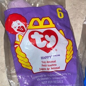 McDonald's Ty Happy Meal Toy - Purple and Yellow